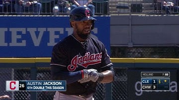 CLE@CWS: Jackson lines a double to left field