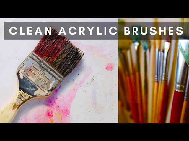 how do I remove the colour from paintbrush bristles after washing a lot? :  r/howto