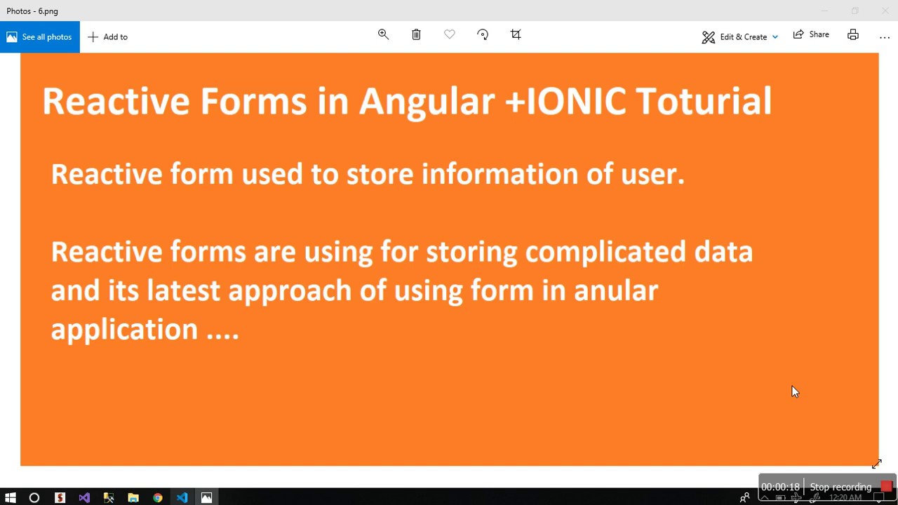 Reactive Form in Agular + IONIC - YouTube