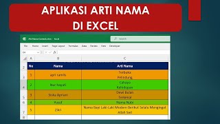 Aplikasi arti nama orang di excel (Live Tiktok) screenshot 5