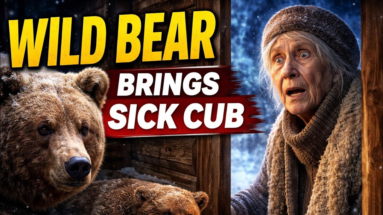 A Wild Bear Brings Her Dying Cub to an 80-Year-Old Woman in Siberia