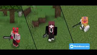 How to download Minecraft Chainsaw Man Skin pack mod screenshot 4