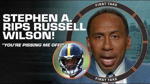Stephen A. RIPS Russell Wilson 🗣️ ‘You’re fighting for you’re career, ACT LIKE IT!’ | First Take