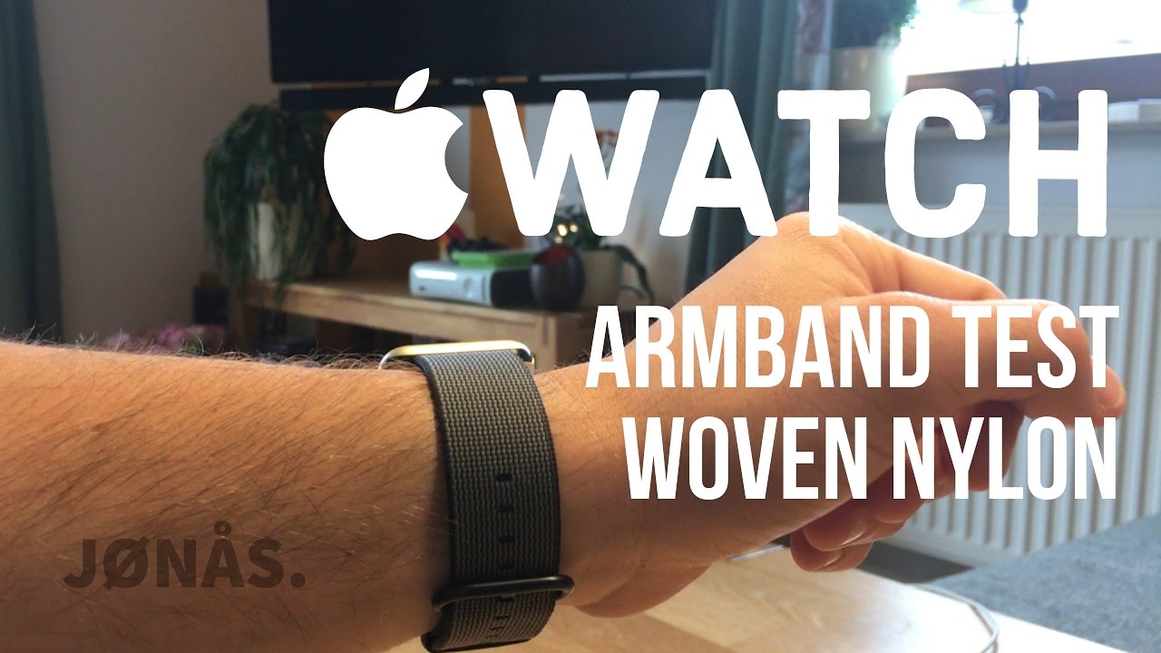 Test Apple Watch Woven Nylon Armband In Space Grey Youtube