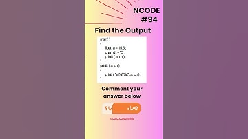 NCODE #95 | Find the Output | Comment your Answer Below | #coding #ncodeseries #ncode #coding #code.
