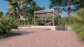Outdoor Seating Design | Landscape Design | Outdoor Garden | Courtyard Design | Lumion Animation
