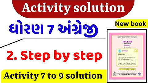 std 7 english sem 2 unit 2 activity 1 - std 7 english unit 2 activity 2 - dhoran 7 angreji unit 2