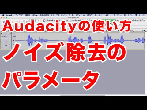 Audacityの使い方-ノイズ除去詳細- ノイズ・リダクションのパラメータ