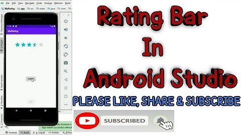 How to Create Rating Bar in Android Studio | RatingBar | Techno Trak