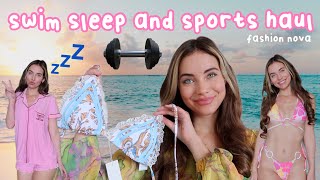 swim, sleep and sportswear haul 👙 💤 🏋️‍♀️ ft Fashion Nova