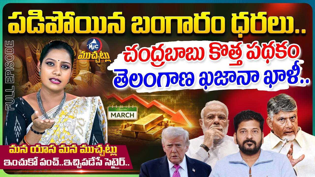 మైక్ టీవీ ముచ్చట్లు: Gold Rates Fall Down | Chandrababu New Scheme | CM Revanth On Telangana | MicTV