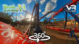 VR 360 Roller Coaster SCORPION Let´s Ride a 360-degree Vertical Loop @ Busch Gardens Tampa