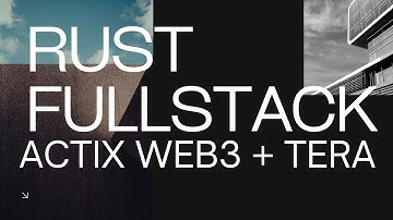 FullStack RUST Project - Blogging website using Actix Web 3, Tera #rust #rustlang #programming  #dev