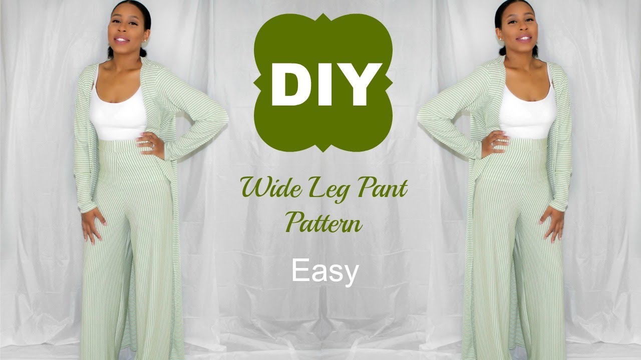 EASY DIY Wide Leg Pant Pattern l Ty Kent 