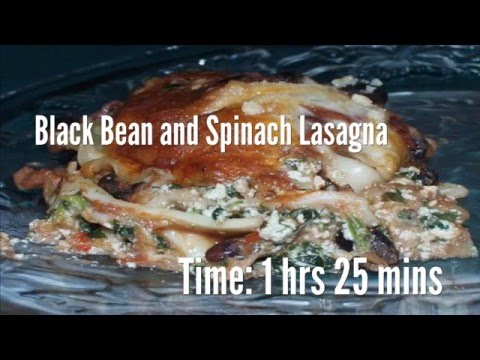 Black Bean and Spinach Lasagna Recipe