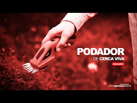 Vídeo de Podador de Cerca Viva a Bateria 7,2v 120 mm
