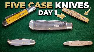 Showcasing Five Case Knives - Day 1 #5X5=25Knives