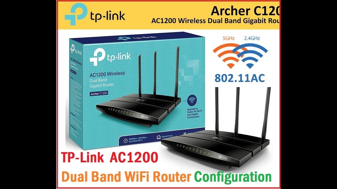 Tp Link AC1200 DUAL BAND WiFi Router Configuration - YouTube