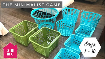 The Minimalist Game 2018 | Declutter with Me {Days 1 - 10}