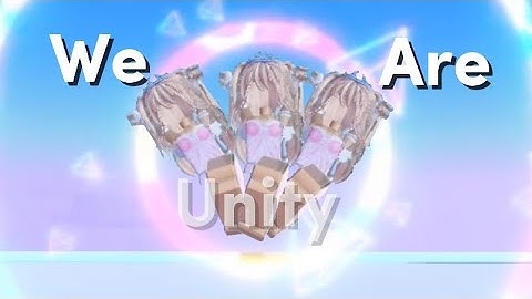 We are unity!!! Typography edit || #robloxtypography