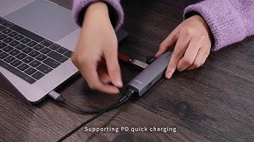 Baseus Dual Type-C 7 in 1 USB 3.0 Type C HUB for MacBook Pro