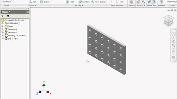 Inventor - Rectangular Pattern