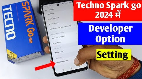 techno spark go 2024 me developer option setting on kaise karen | developer option setting