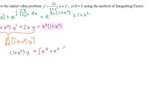 First Order Linear Differential Equations