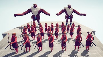 Artemis + Ice Giant vs Every God - Totally Accurate Battle Simulator TABS