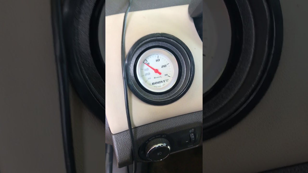 Chevy Cruze 1.4 boost gauge - YouTube