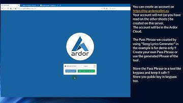 an ardor wallet, how it works