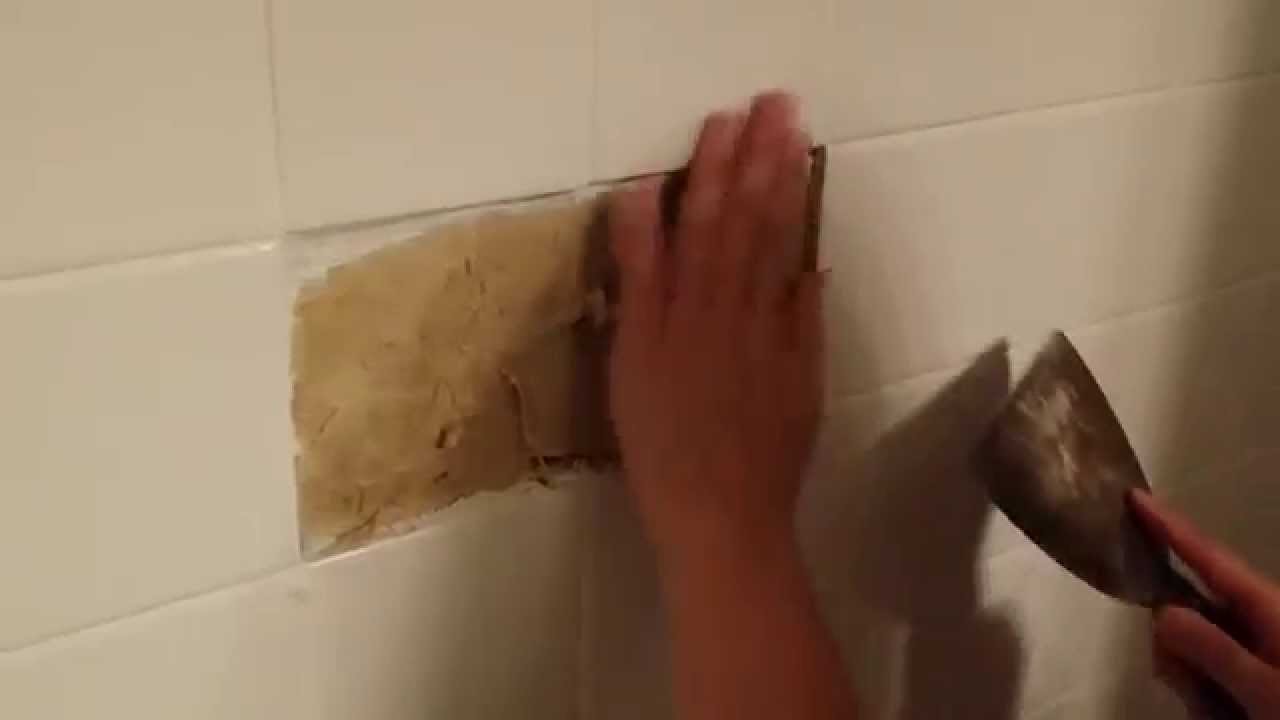 Bathtub Tile Falls Off Wall Youtube