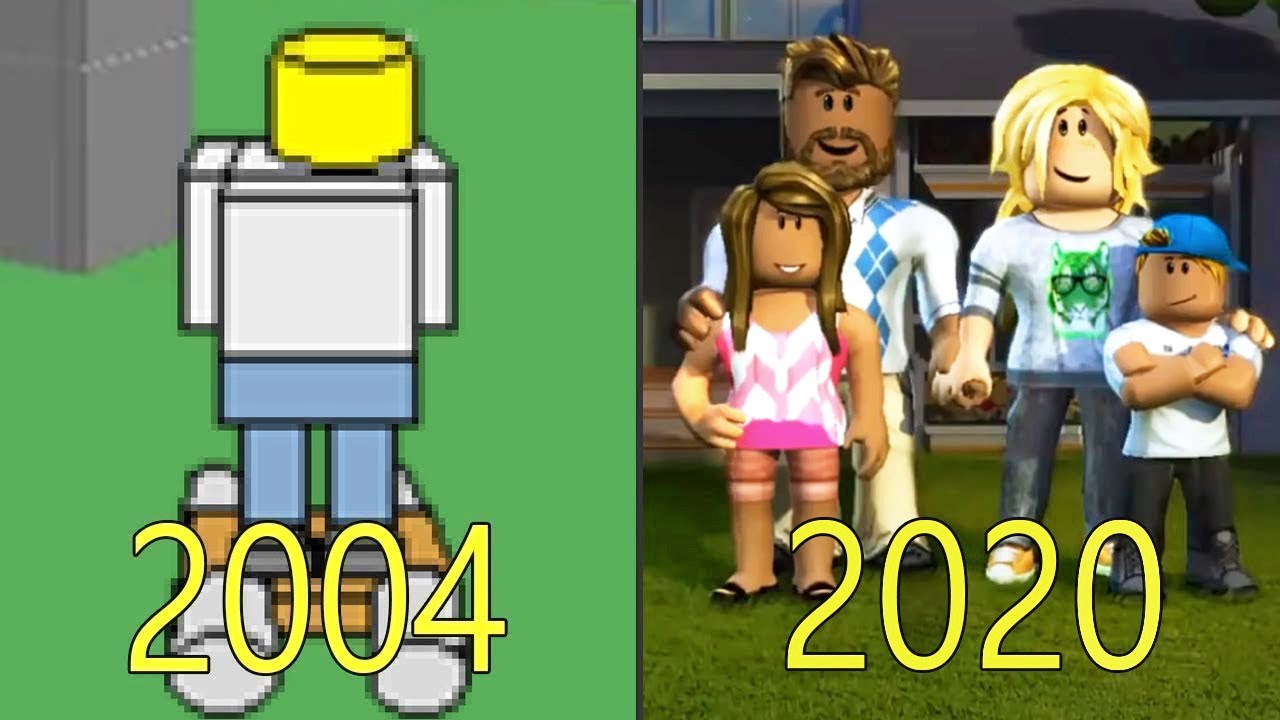 Evolution Of Roblox 2004 2020 Youtube - what year roblox made