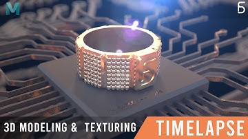 Jewelry Visualization | 3D Modeling Timelapse Maya | Jewelry | FS CREATiON
