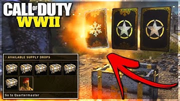 COD WW2 FREE WINTER SUPPLY DROP! & COD WW2 How To Get Winter Bribe Supply Drop (WW2 1.07 Update)