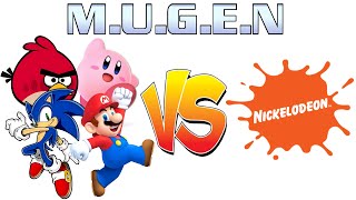 Mugen Equipo Videojuegos Vs Equipo Nickelodeon