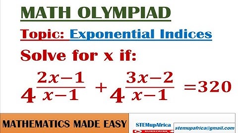 Math Olympiad Indices: How to solve Exponential Indices |Step-by-Step Guide| #Maths | #Indices