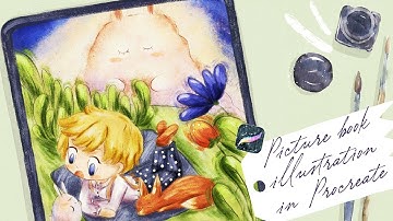Pastel Picture Book Illustration in Procreate - Creating Cute Character - Skillshare class