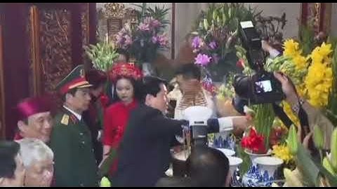 Chủ tịch Nước Lương  Cường dang  hương tế Tổ Hùng Vương
