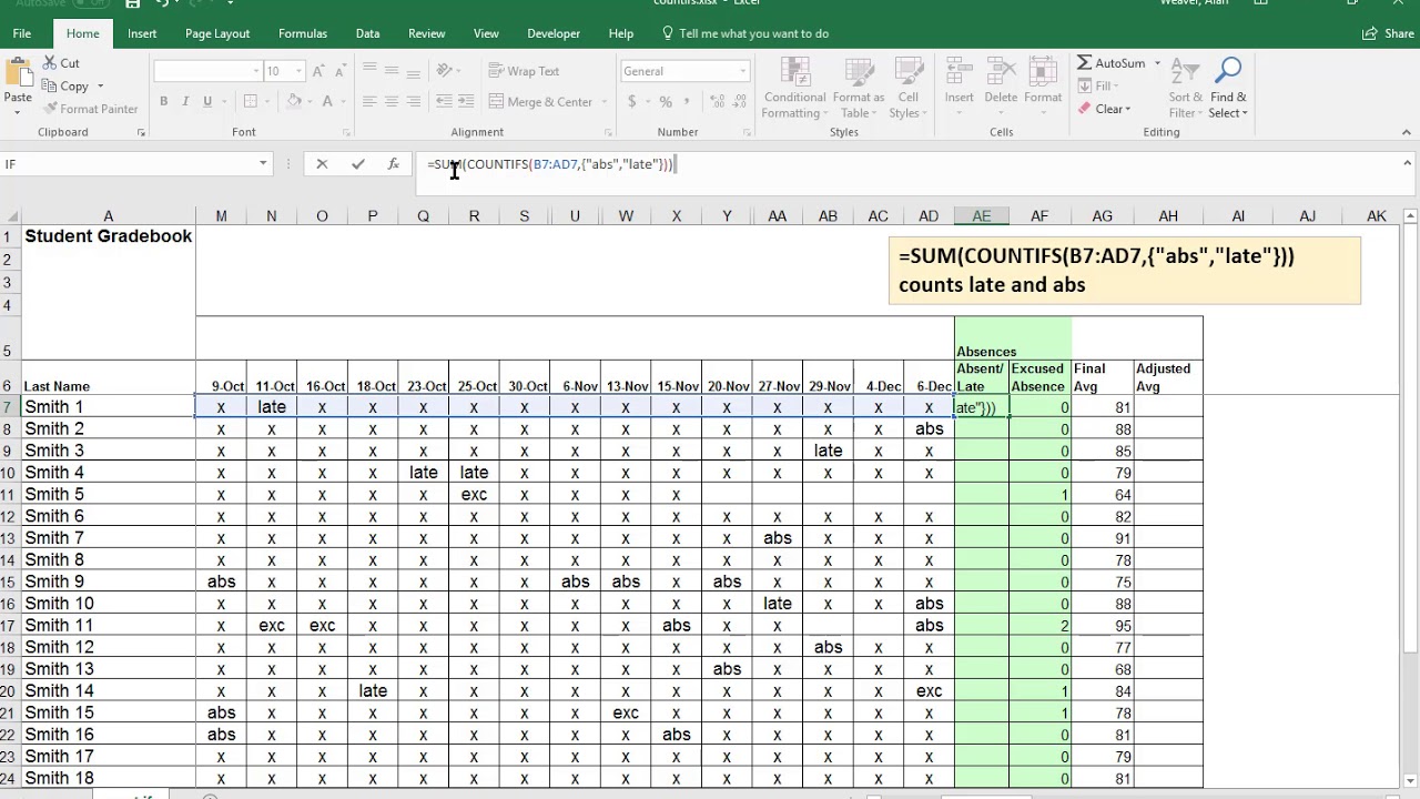 Some Known Questions About Countif Function In Excel.