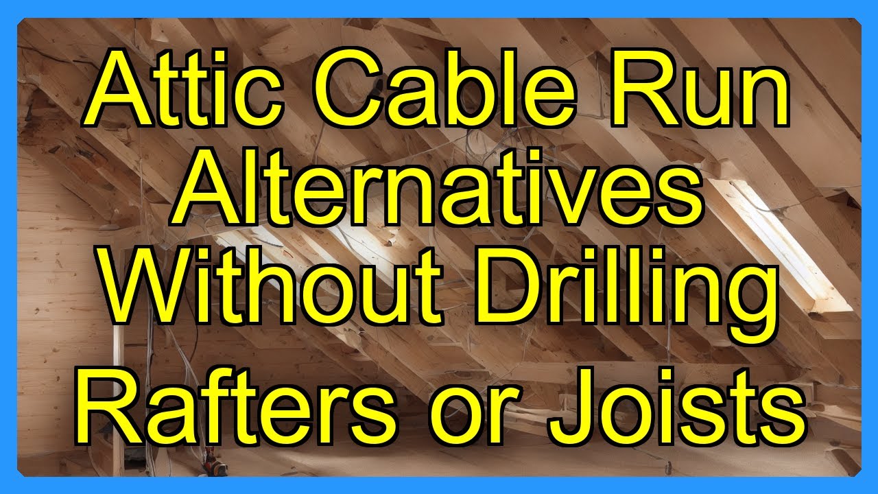 Attic Cable Run Alternatives Without Drilling Rafters or Joists - YouTube