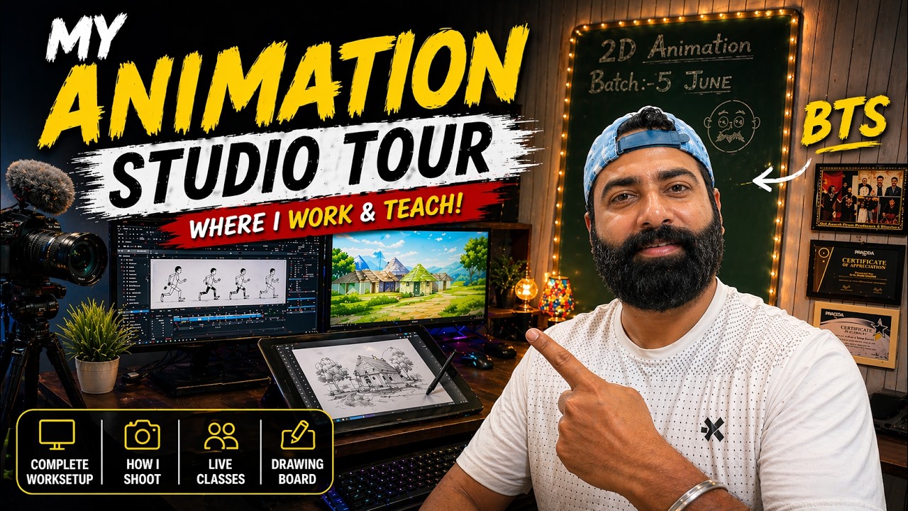 My Animation Studio Setup 2026 | How I Work & Teach (Studio Tour) - YouTube