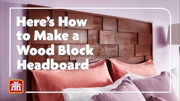 Build Your Own Wood Block #Headboard, Here