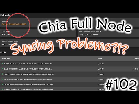 #102 Chia verliert Syncing vom Full Node | FEHLER farmer chia.farmer.farmer : ERROR Exception in GET