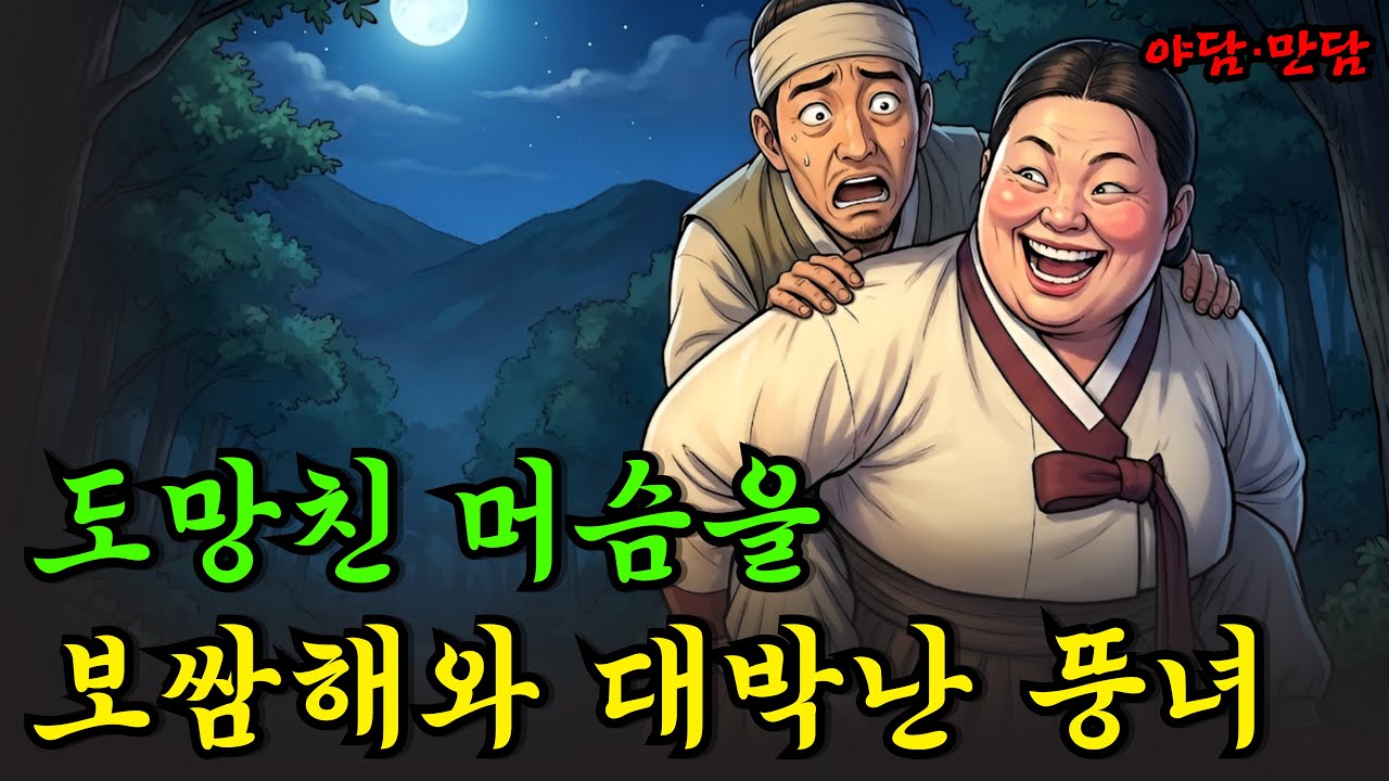 야반도주한 머슴을 보쌈해와 대박난 뚱녀 |야담|만담|전설|옛날이야기|사연