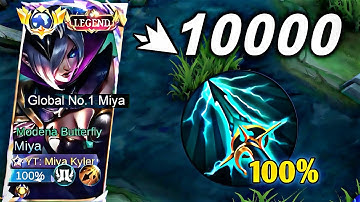 MIYA 1 HIT SAVAGE TUTORIAL BUILD 2025!💀 (100% AUTO KILL.) Miya Best Build & Emblem 2025!!! - MLBB🔥