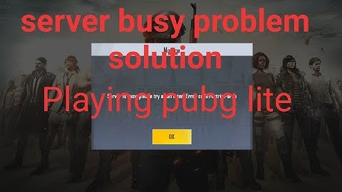 Pubg mobile lite server busy problem solved #badgamerak0