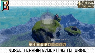 Voxel Terrain Sculpting Tutorial Sky Island Medieval Engineers