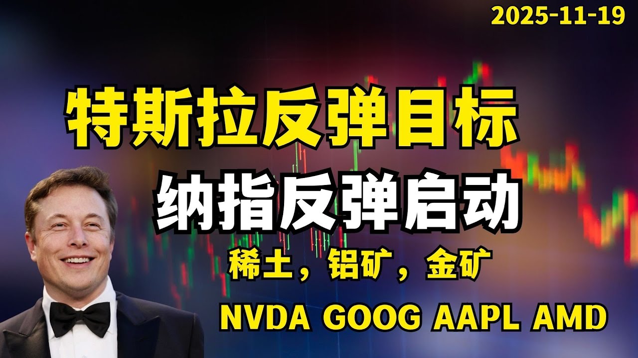 特斯拉现在是反弹机会吗?反弹的目标是什么价格?纳指昨天提示反弹,目前反弹启动了吗?矿股目前是机会吗?苹果,谷歌,美光接下来走势如何?#美股 ...
