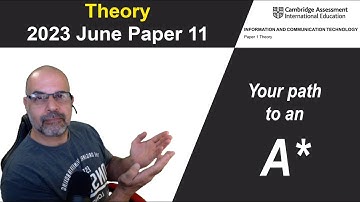 2023 June Paper 11, Cambridge 0417 /0983 ICT [IGCSE] THEORY